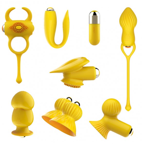 HK LETEN - 7 Pieces Set Multifunction Kit For Couple (Chargeable - Yellow)